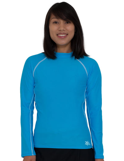  Adoretex Women's Plus Size Long Sleeve Rashguard UPF 50+  Swimwear Swim Shirt (RL006P) - Aqua - 1X : Sports & Outdoors